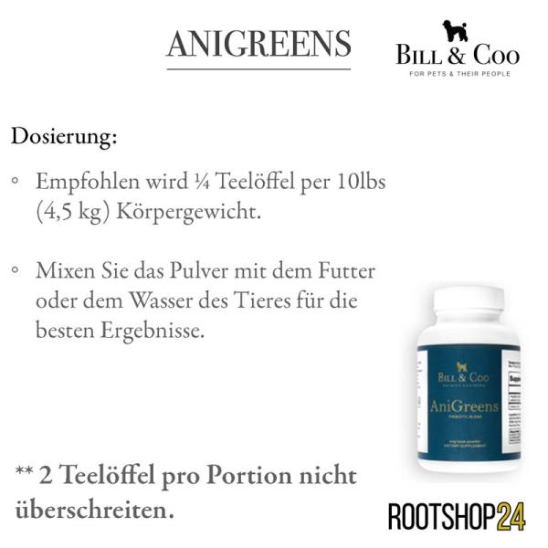 Anigreens Dosierung