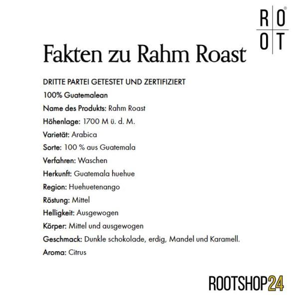 Rahm Roast Kaffee Fakten
