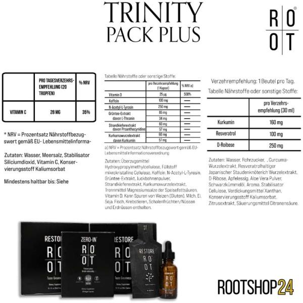 Root Trinity Pack Plus Inhaltsstoffe